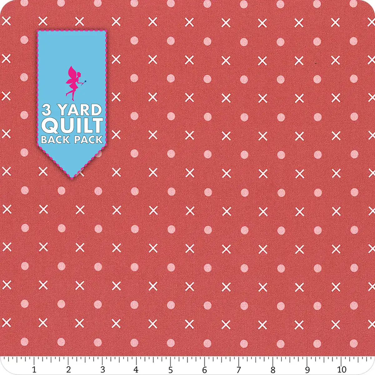 Bee Dots Schoolhouse 108" Wide 3 Yard Quilt Fabric Back Pack