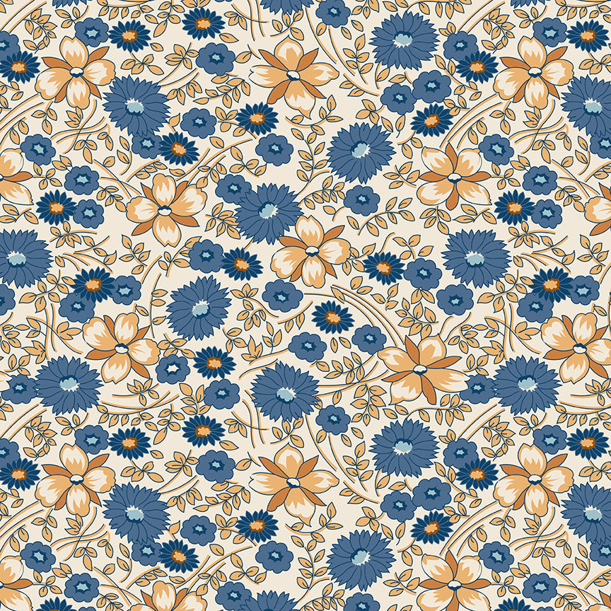 **PRE-ORDER** Denim & Daisy - 108" Backing Prairie Flower - Lori Holt