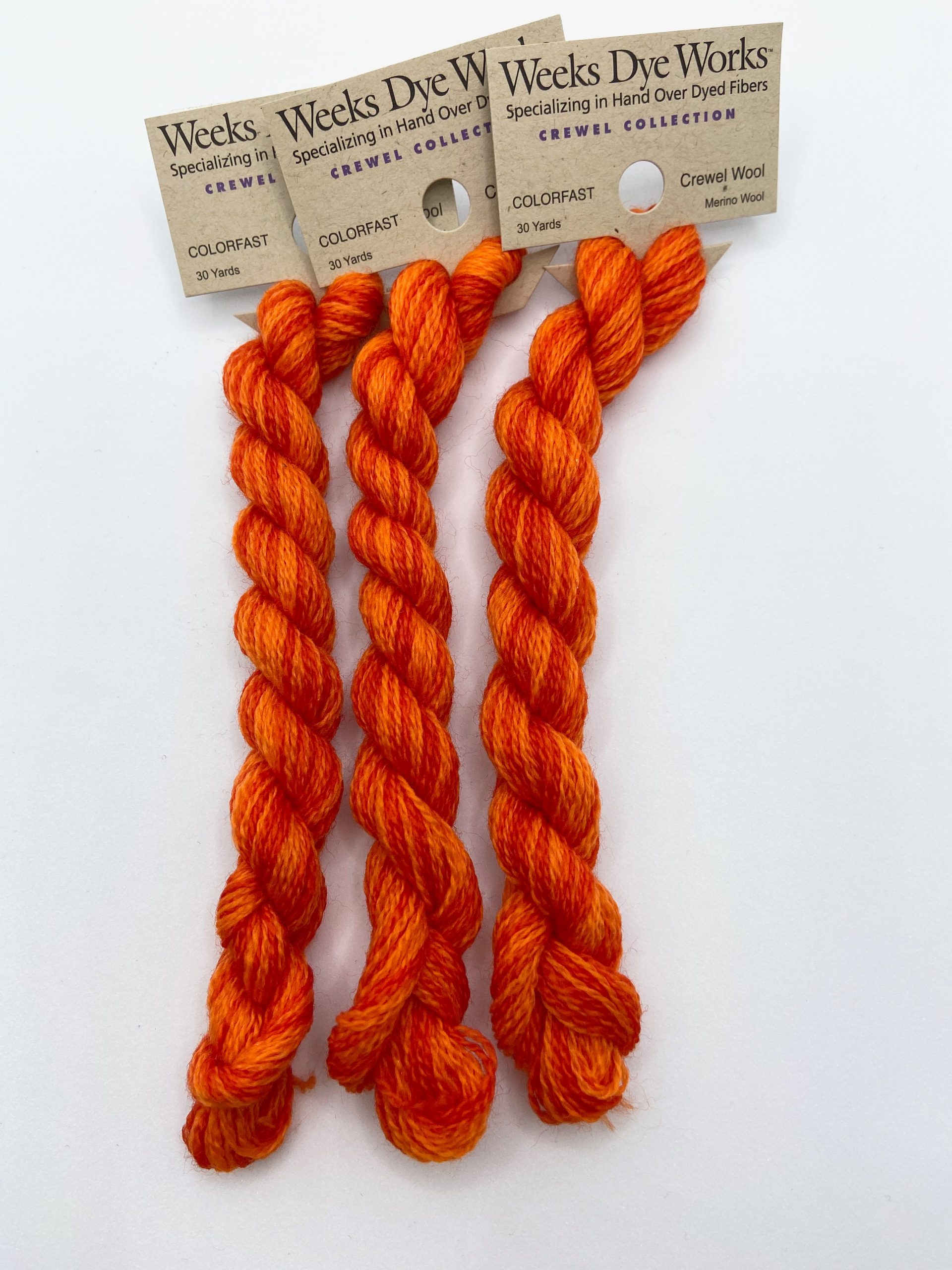 Weeks Dye Works Crewel Wool, Pumpkin