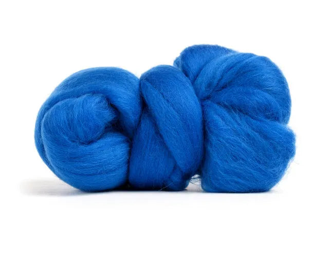 Merino Wool Top Roving Blue