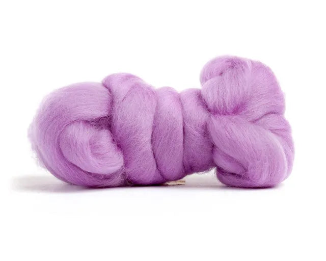 Merino Wool Top Roving Lilac