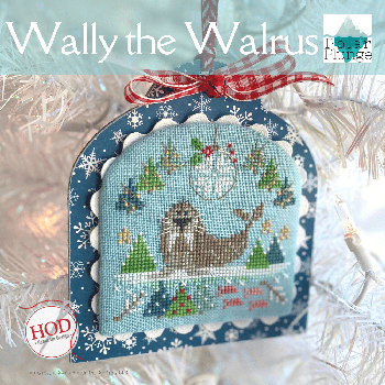 Wally the Walrus: Polar Plunge Collection Cross Stitch Pattern by Hands On Design