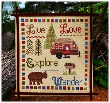 Wander & Explore Cross Stitch Pattern by Pickle Barrel Designs