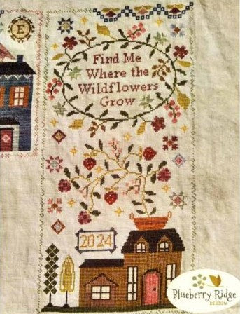 Where The Wildflowers Grow Cross Stitch Pattern by Blueberry Ridge Design