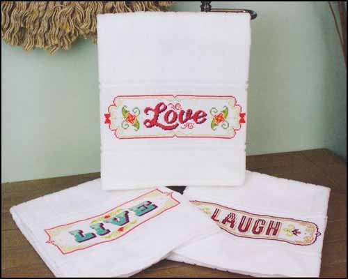White Aberdeen Hand Towel by Charles Craft
