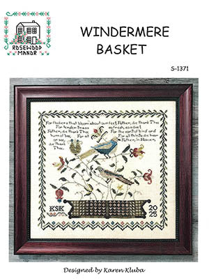 Windermere Basket Cross Stitch Pattern by Rosewood Manor