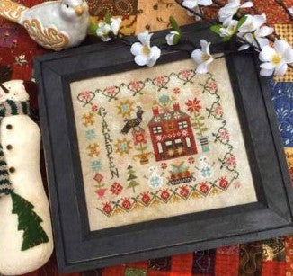 Winter Garden at Cranberry Manor Cross Stitch Pattern by Pansy Patch Quilts and Stitchery