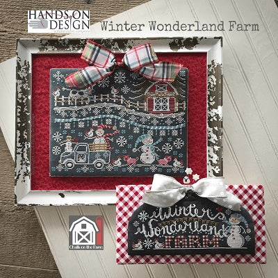 Winter Wonderland Farm Cross Stitch Pattern by Hands On Design