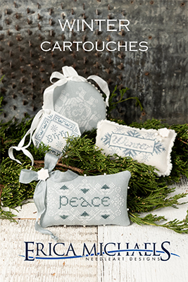 Winter Cartouches Cross Stitch Pattern by Erica Michaels