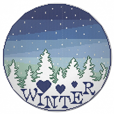 Winter Cross Stitch Pattern by Alessandra Adelaide Needleworks