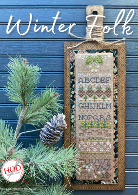 Winter Folk Cross Stitch Pattern by Hands On Design