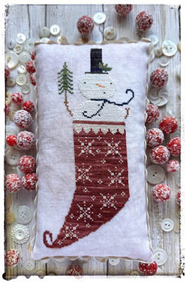 Winter Stocking Cross Stitch Pattern by Lucy Beam