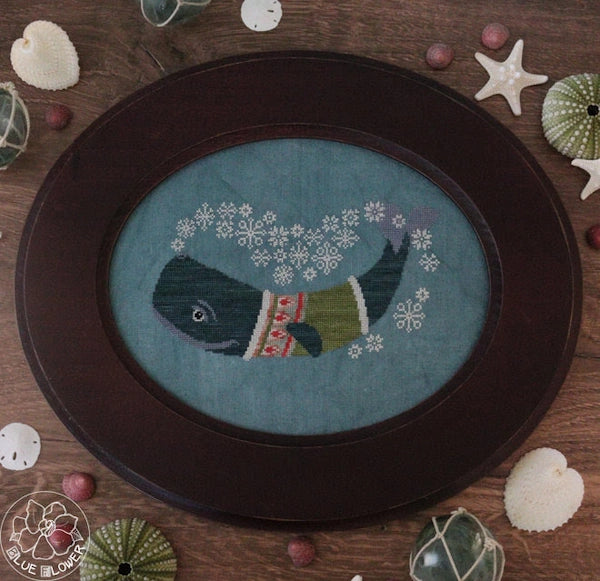 Winter Whale The Blue Flower Cross Stitch Pattern
