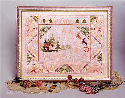 Winter Wind Cross Stitch Pattern by Samplers and Primitives