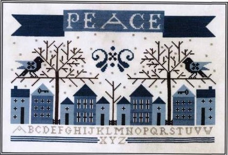 Winter's Peace Sampler Cross Stitch Pattern by Artful Offerings