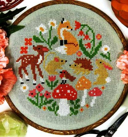 Woodland Whimsies Cross Stitch Pattern by Tiny Modernist