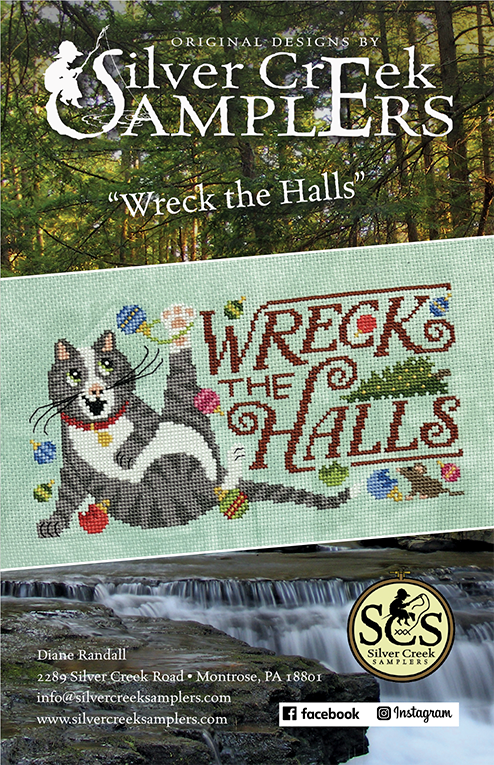 Wreck the Halls Cross Stitch Pattern by Silver Creek Samplers