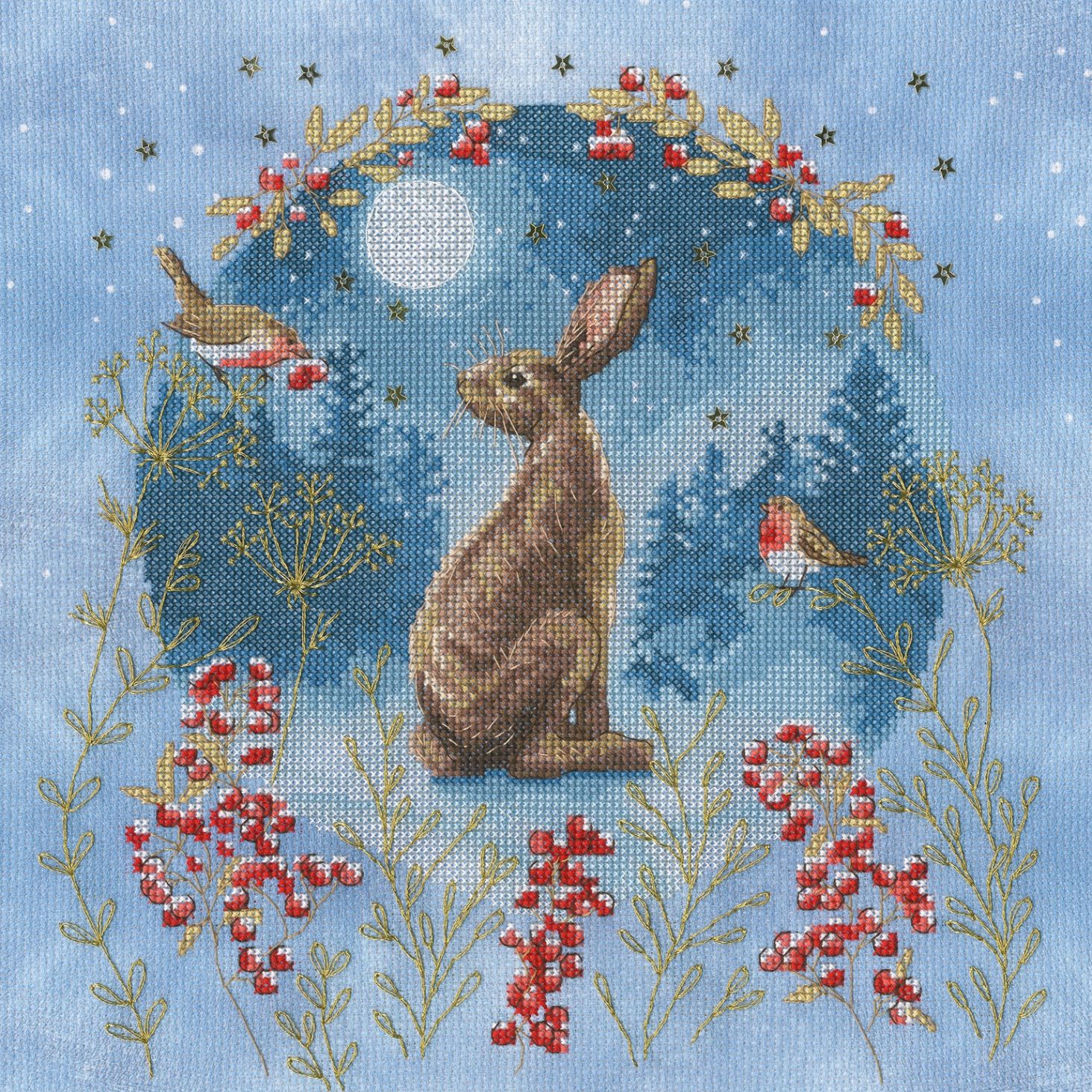 Midnight Moongazer Counted Cross Stitch Kit by Bothy Threads XJS2