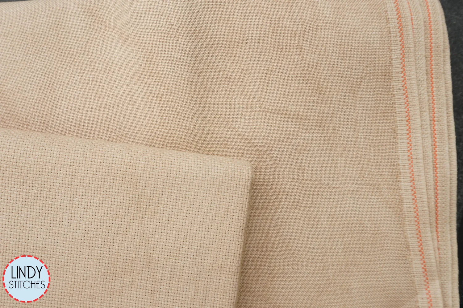 36 Count Light Hazelnut Hand Dyed Edinburgh Linen by Xjudesign