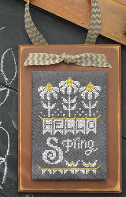 April: A Year In Chalk Series Cross Stitch Pattern by Hands On Design