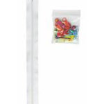 Zippers by the Yard-White w/Multi colored Pulls