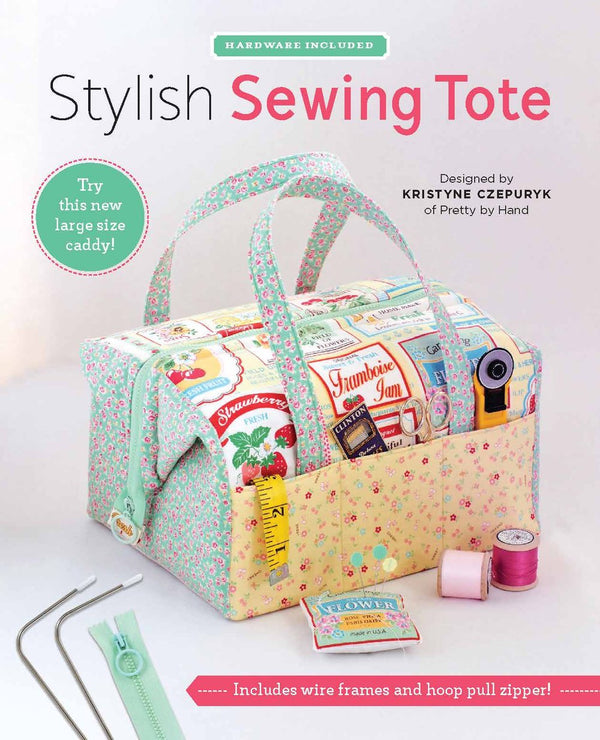 Stylish Sewing Tote KIT: Pattern, Clasp & Zipper