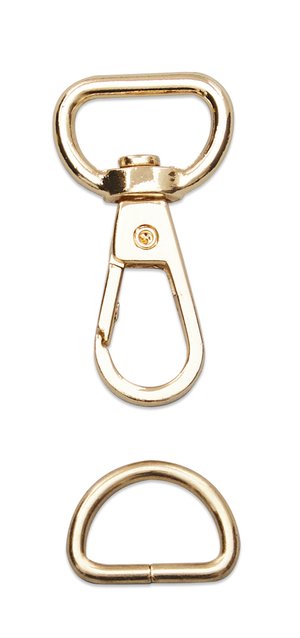 Rose Gold Swivel Hook and D-Ring Set