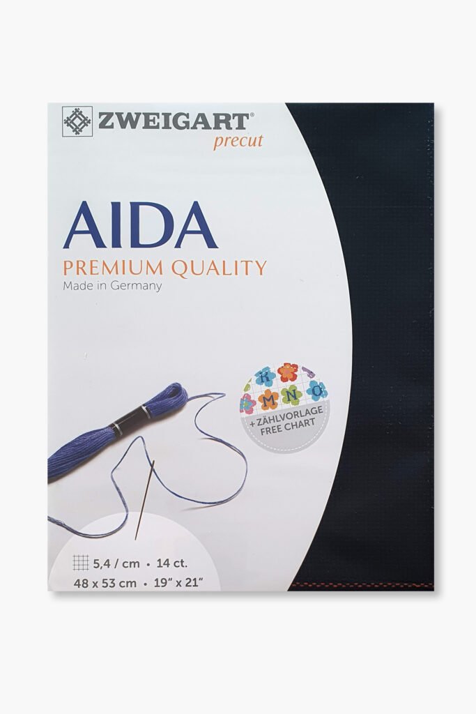 ZWEIGART Aida 3706 – Precut Cotton Aida Fabric 14 Count – Colour 720 – (48 × 53 cm)