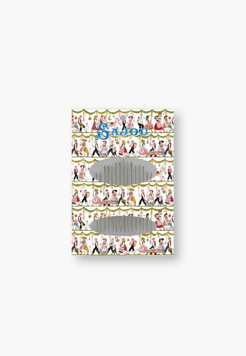 Maison Sajou – 15 Sharp Embroidery Needles, Farandole Alsacienne Booklet