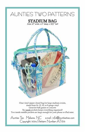 AUNTIES TWO PATTERNS STADIUM BAG