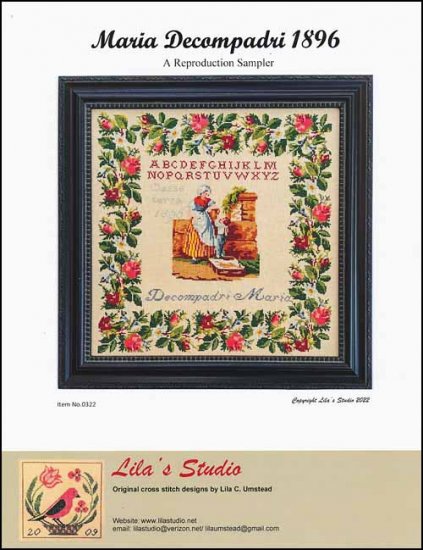 Maria Decompadri 1896 Cross Stitch Pattern by Lila's Studio