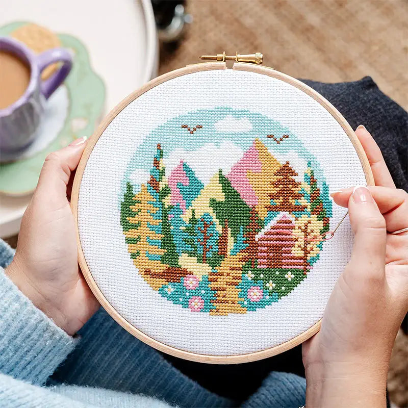 Forest Peaks - Cross Stitch Kit Beginner Friendly
