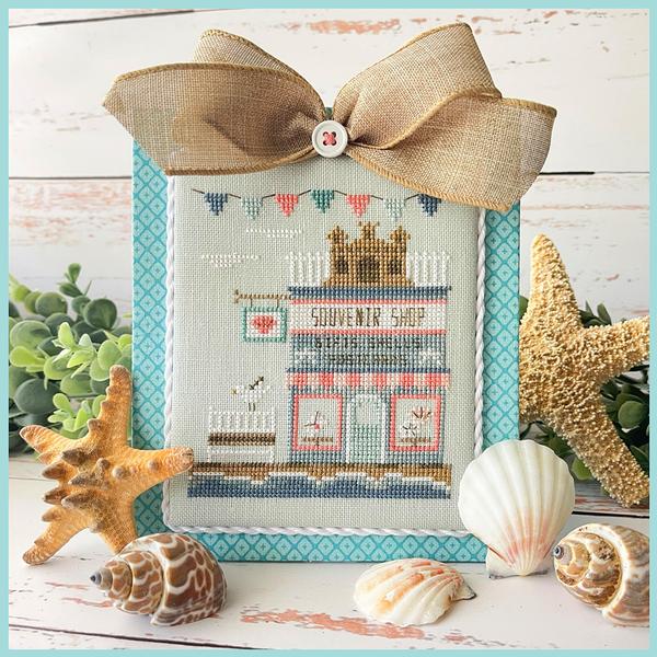 Souvenir Shop Beach Boardwalk Cross Stitch Pattern Country Cottage Needleworks