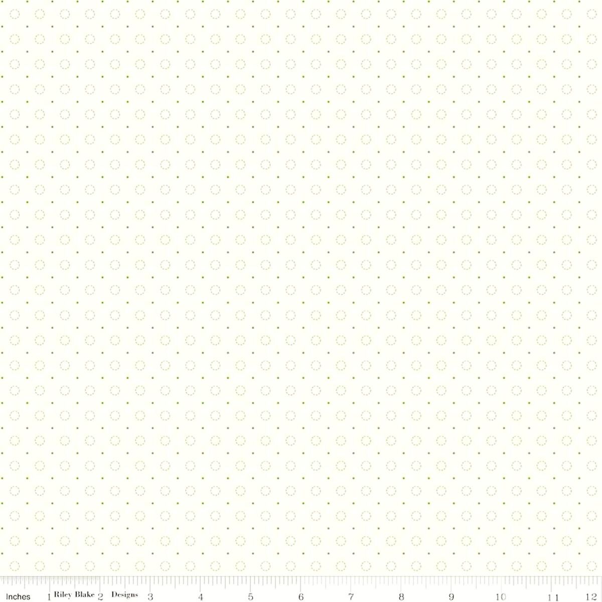 Bee Backgrounds C9940-GREEN Stitched Circle