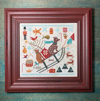 Bringing Christmas Cross Stitch Pattern by Carriage House Samplings