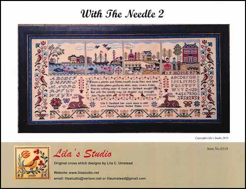 With The Needle 2 Cross Stitch Pattern by Lila's Studio