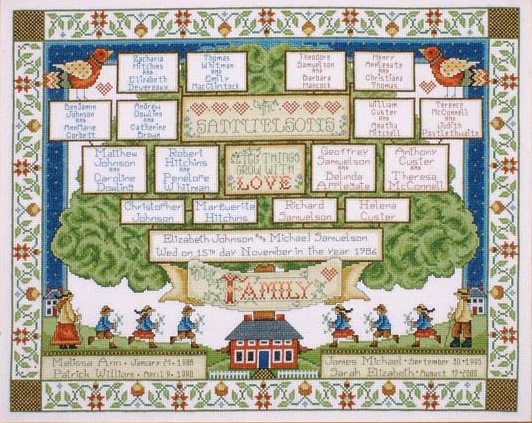 Family Tree (14 Count) - Cross Stitch Kit 16'x20"