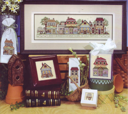 Spring in the Village Book 415 - Cross Stitch Chart