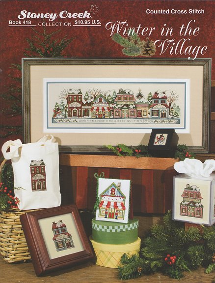 Winter in the Village Book 418 - Cross Stitch Chart