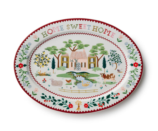 Home Sweet Home Large Porcelain Serving Platter