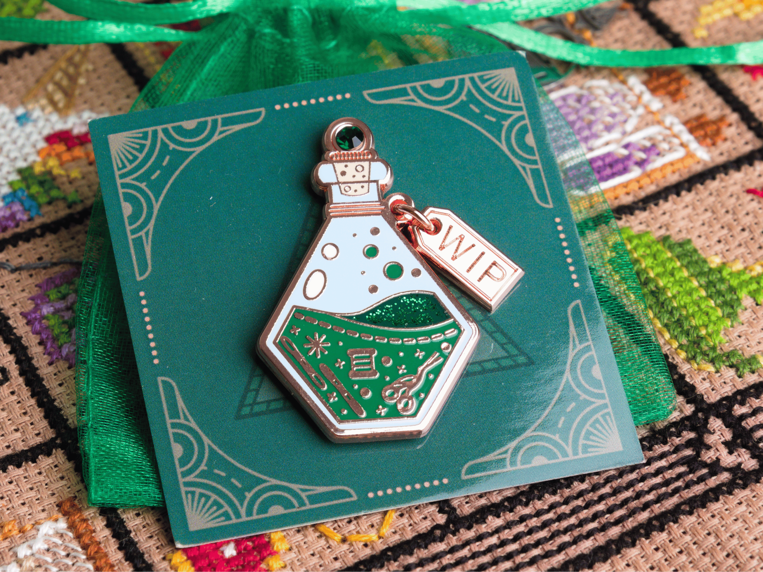 WIP Potion Enamel Needle Minder