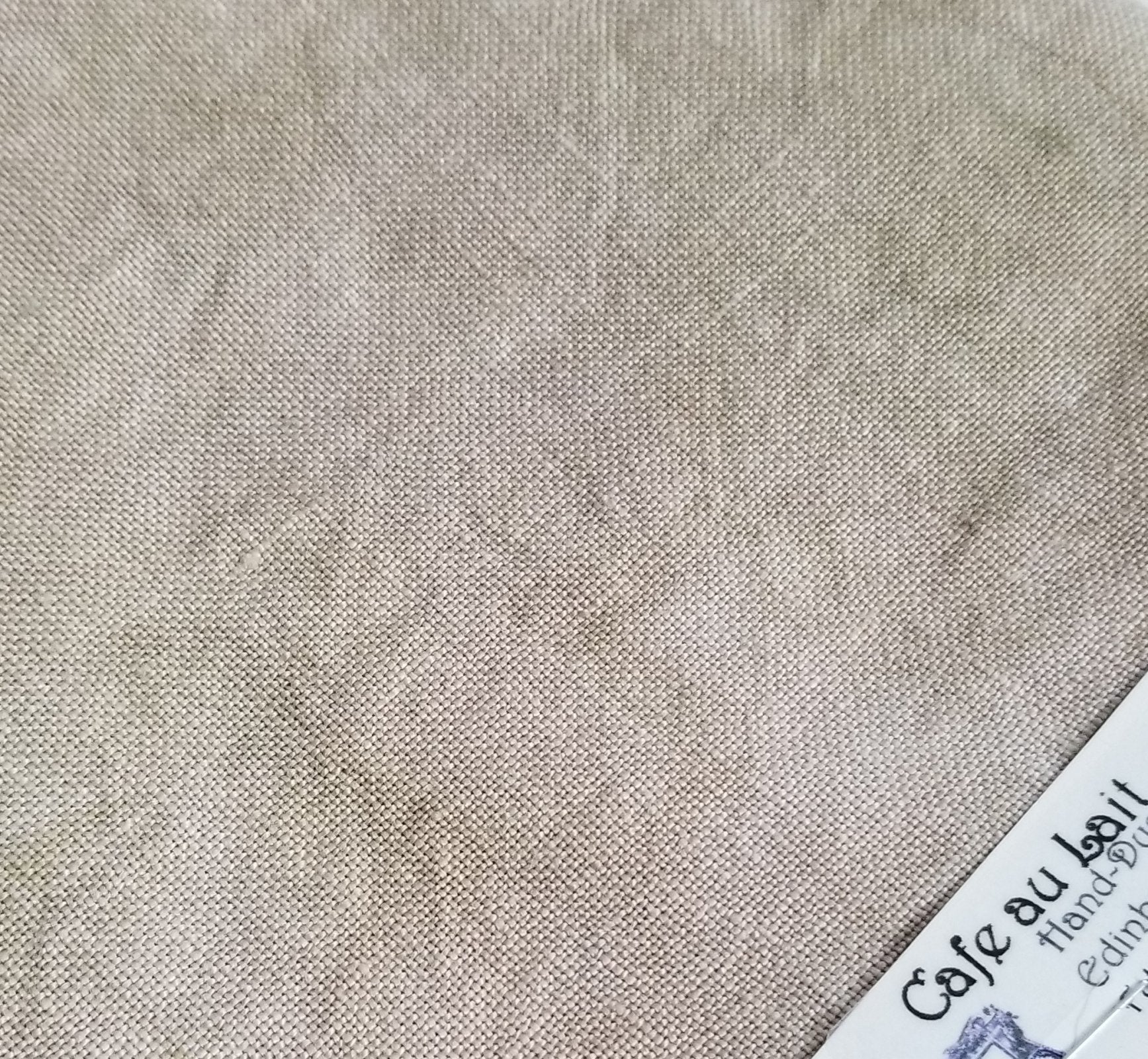 Cafe au Lait 36 Count 46cm x 63.5cm Cross Stitch Linen Fiber on a Whim