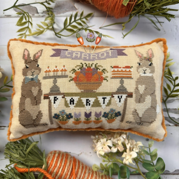Carrot Party Cross Stitch by Puntini Puntini - Paper Pattern