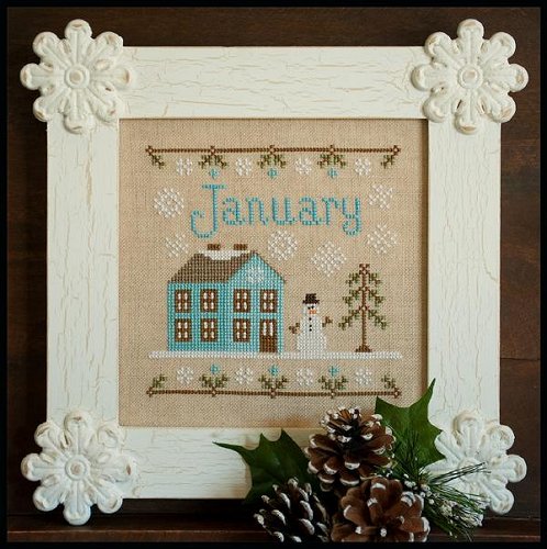 January - Cottage of the Month - Cross Stitch Chart