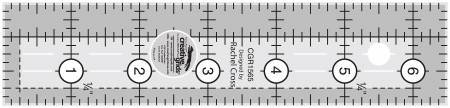 Creative Grids 1 1/2 Inch X 6 1/2 Inch Ruler