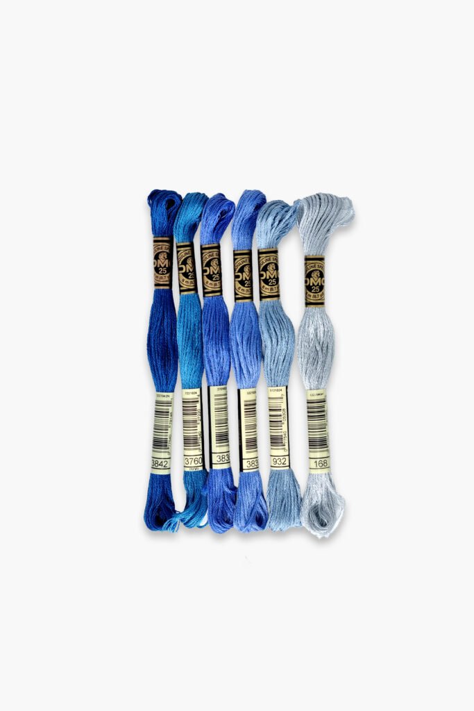 DMC Mouliné Spécial 117 – Cool Harbor Set – 6 Embroidery Skeins