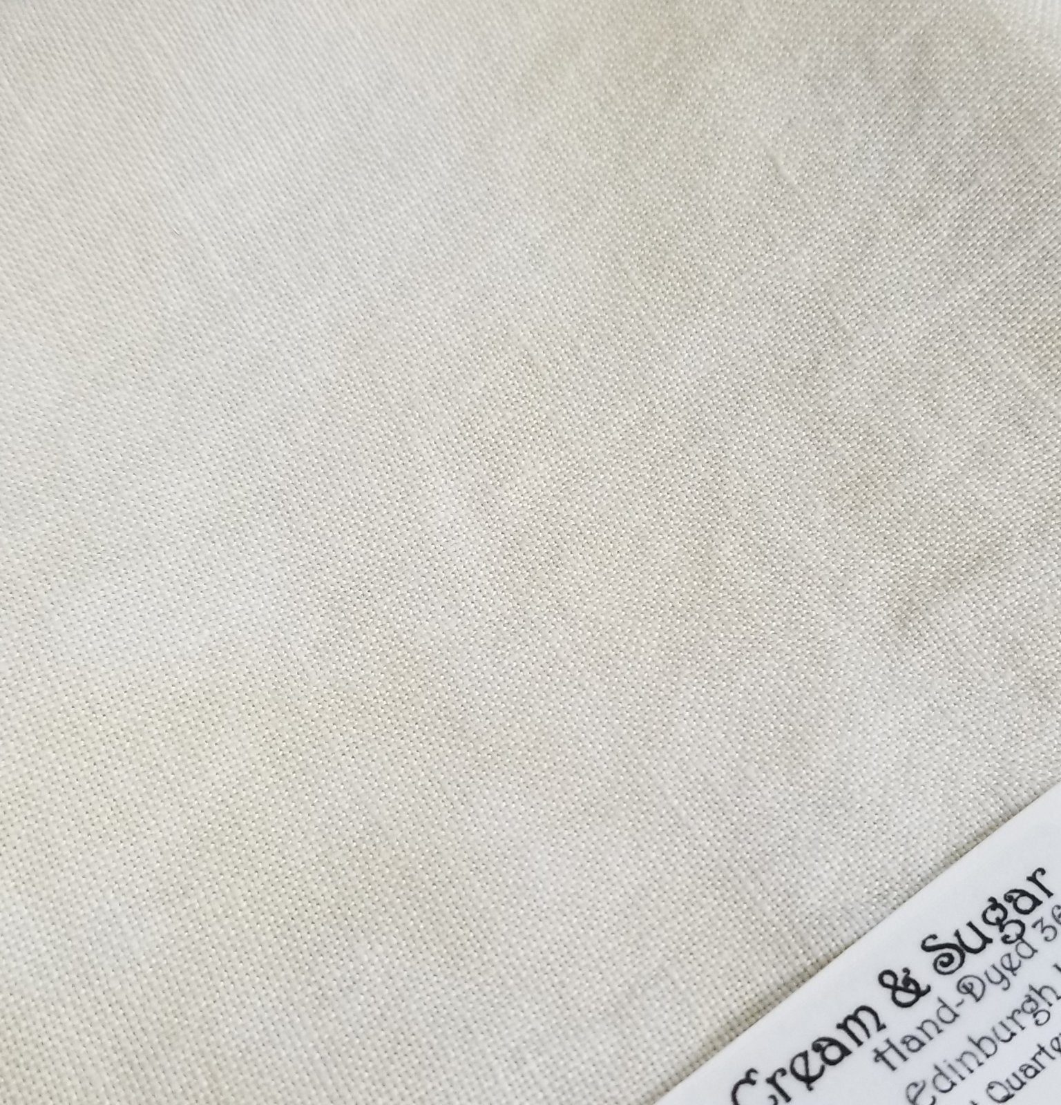 Cream and Sugar 32 Count 48cm x 63.5cm Cross Stitch Linen Fiber on a Whim