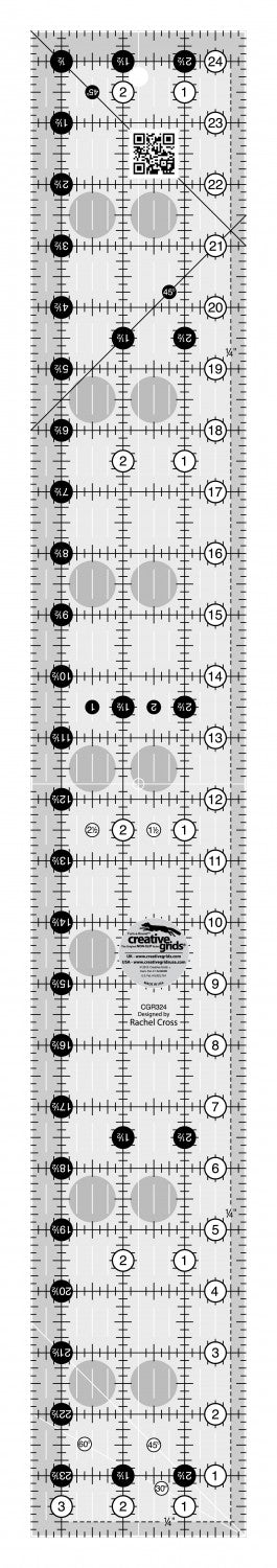 Creative Grids 3 1/2 inch X 24 1/2 inch Ruler