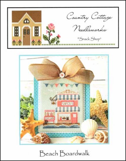 Beach Boardwalk: Part 7 Snack Shop Cross Stitch Pattern by Country Cottage Needleworks
