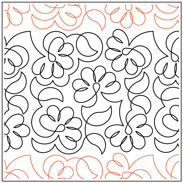 Feathered Flowers Paper Pantograph